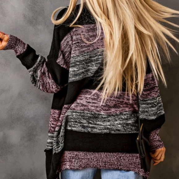 💜 New Colorblock Cardigan - Picture 6 of 7